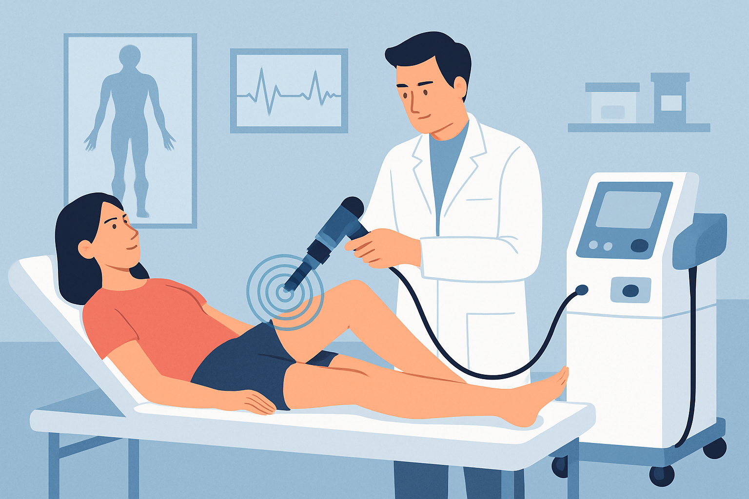 alternative aux traitements traditionnels, la thérapie par ondes de choc est non invasive et soulage la douleur, tendinites, et accélère la récupération.