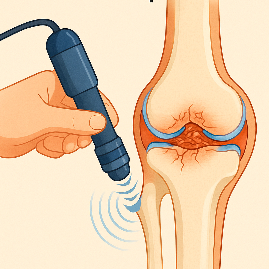 thérapie par ondes de choc: aide à soulager la rigidité articulaire post-traumatique, améliore la mobilité et accélère la récupération, traitement non invasif.