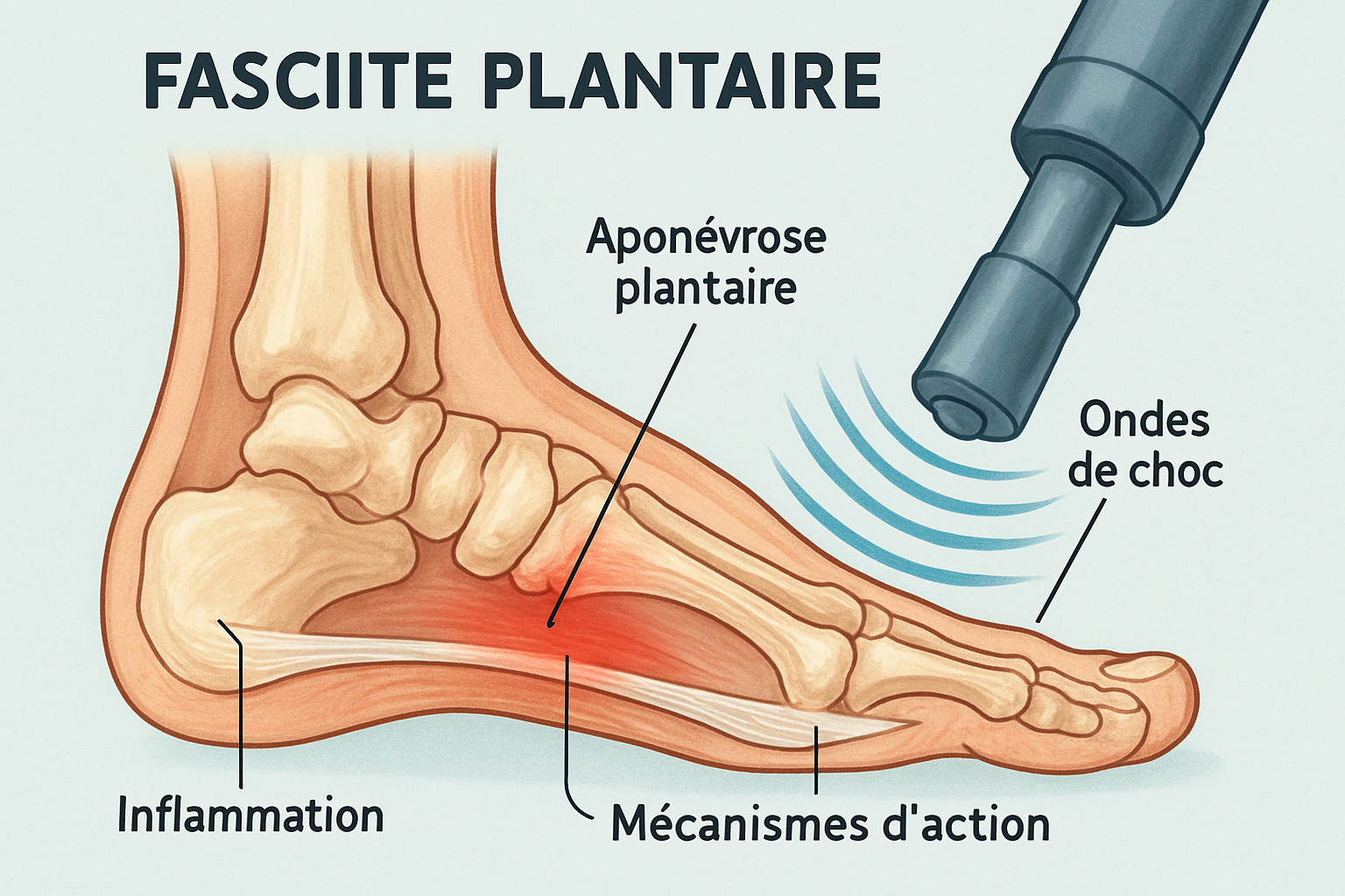 découvrez le traitement par ondes de choc pour la fasciite plantaire à longueuil. profitez d'un soulagement rapide et efficace des douleurs aux pieds grâce à cette solution innovante et sécuritaire.