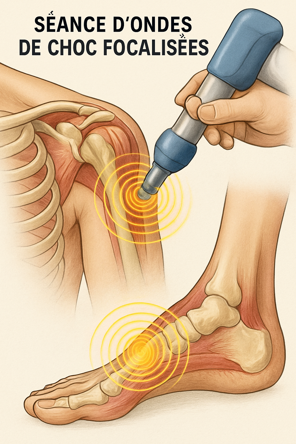 découvrez le traitement par ondes de choc pour la fasciite plantaire à montréal. profitez d’un soulagement rapide et efficace de la douleur, réalisé par des professionnels expérimentés. prenez rendez-vous dès aujourd’hui !